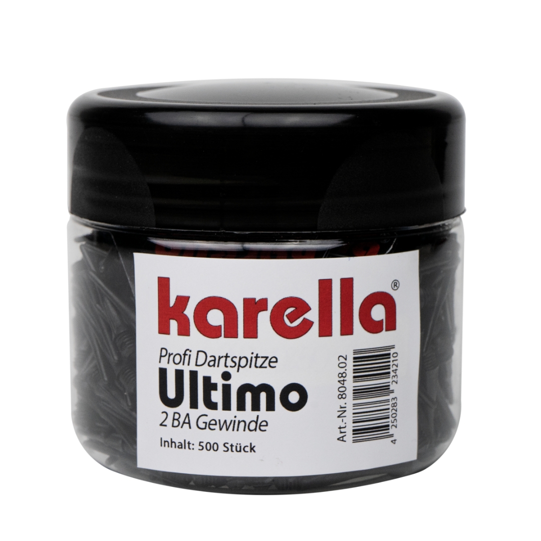 Karella Softdart-Spitzen Ultimo - 500 Stück - schwarz - 2BA