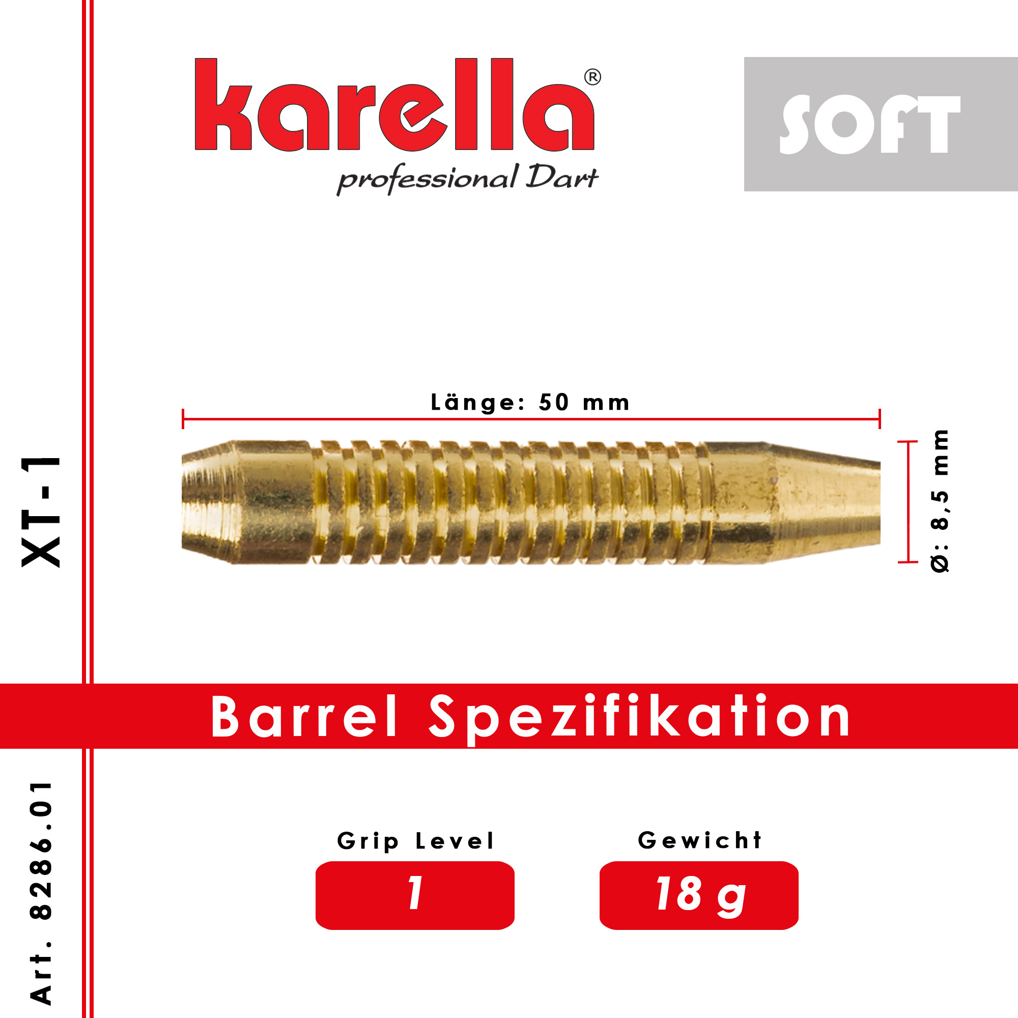 Karella Soft-Dartset XT-1 - 18 gramm