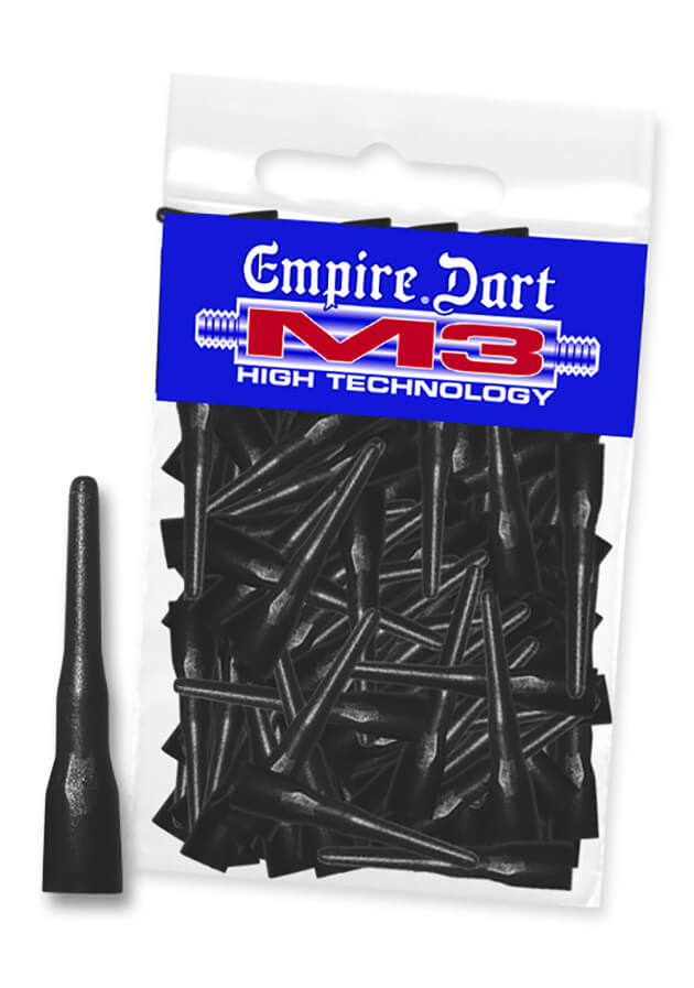 Empire Dart Softdartspitzen - M3 - lang - schwarz - 100 Stück