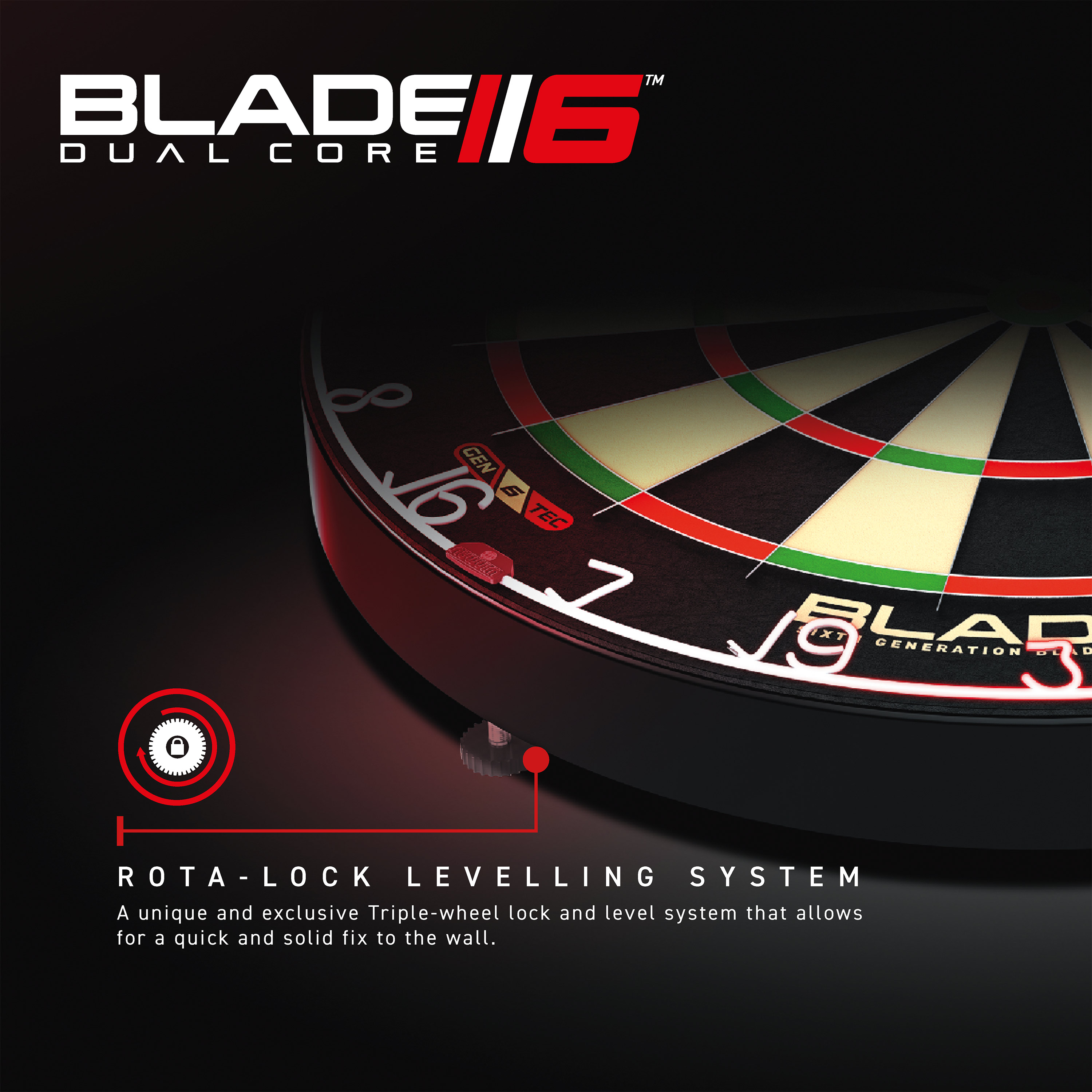 Dartboard WINMAU Blade 6 Dual Core - 3031