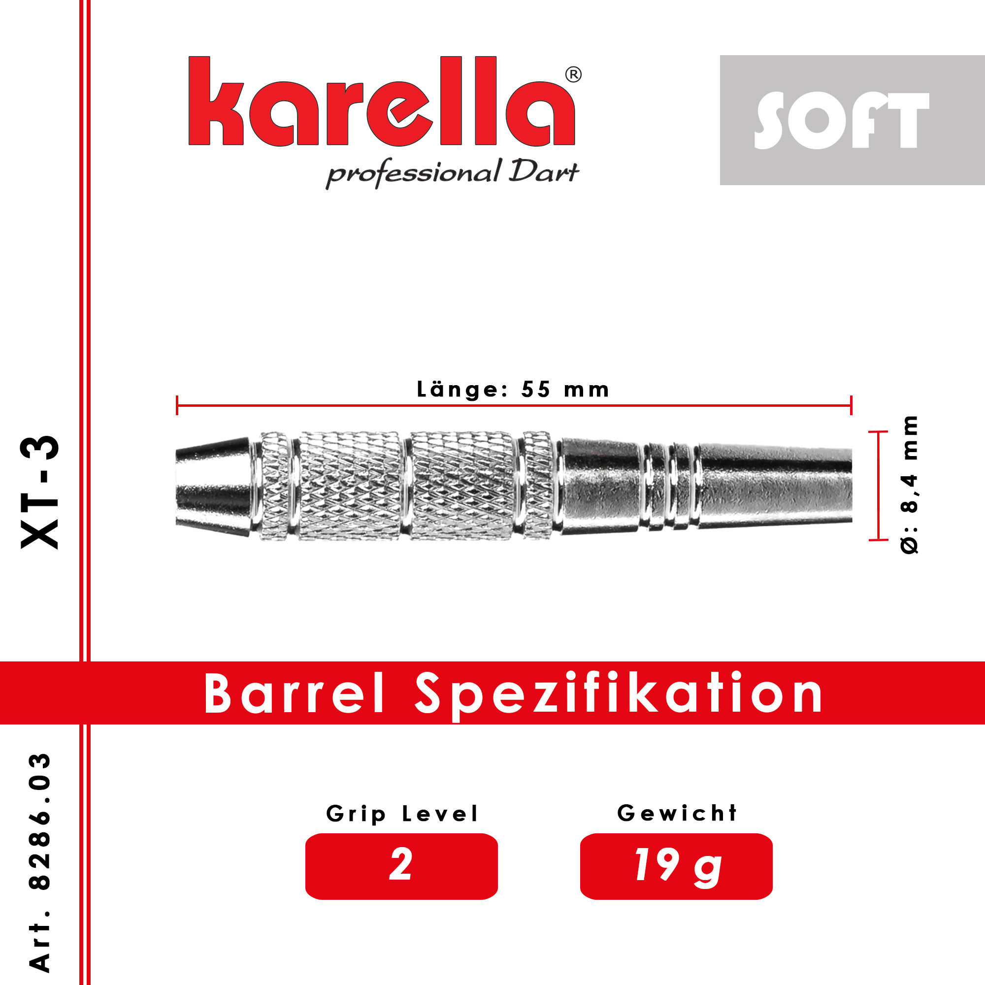 Karella Soft-Dartset XT-3 - 19 gramm